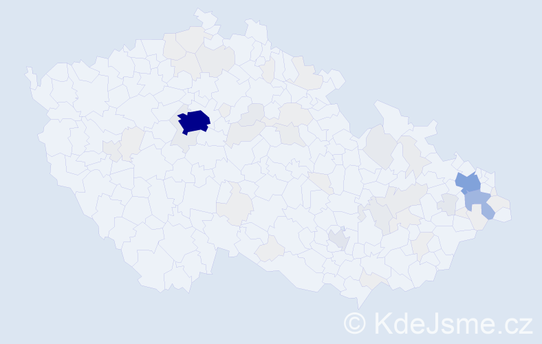 Příjmení: 'Lee', počet výskytů 279 v celé ČR