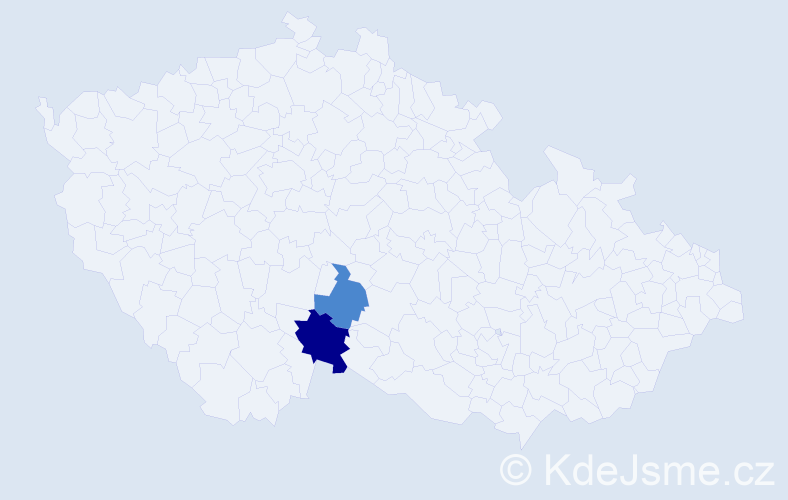 Příjmení: 'Regásek', počet výskytů 12 v celé ČR