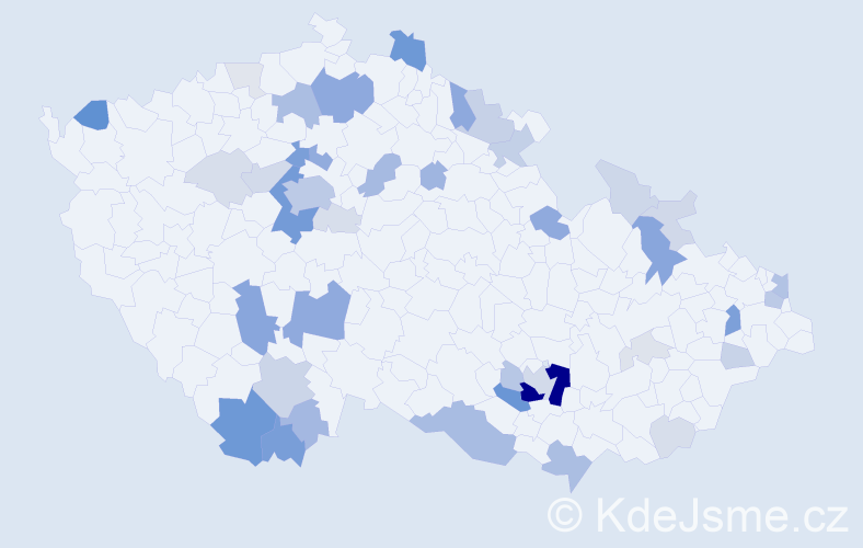 Příjmení: 'Dobrovodský', počet výskytů 144 v celé ČR