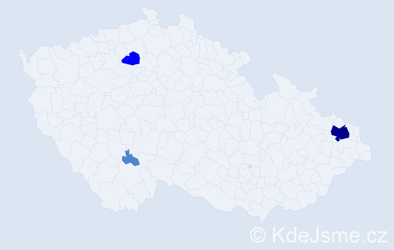 Příjmení: 'Martinčáková', počet výskytů 6 v celé ČR