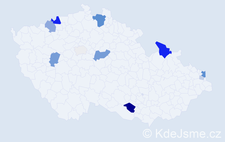 Příjmení: 'Čarnogurská', počet výskytů 30 v celé ČR