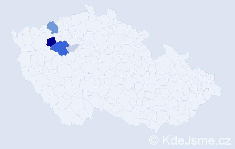 Příjmení: 'Cibulská', počet výskytů 10 v celé ČR