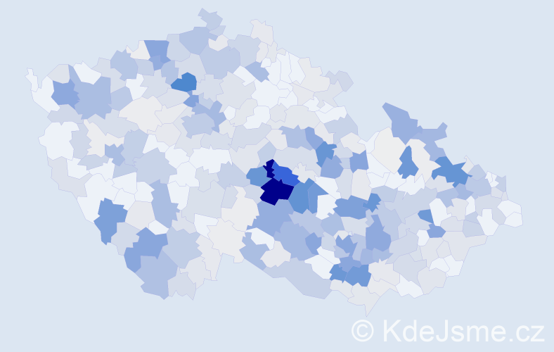 Příjmení: 'Klement', počet výskytů 1468 v celé ČR