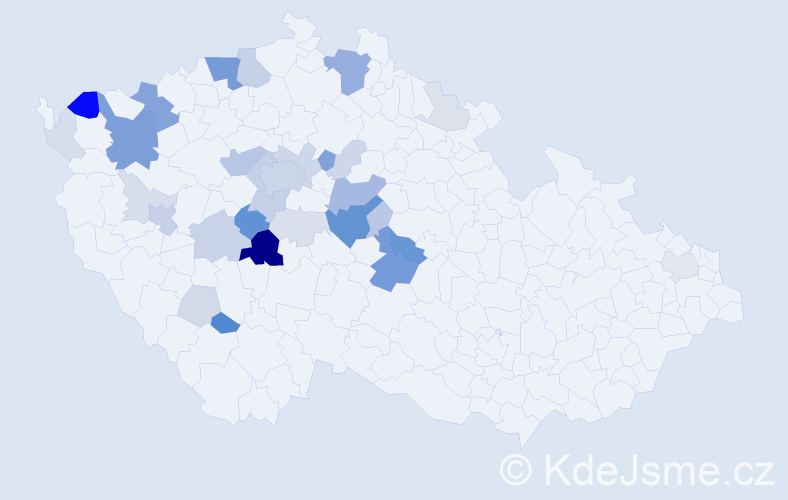 Příjmení: 'Hulínský', počet výskytů 114 v celé ČR