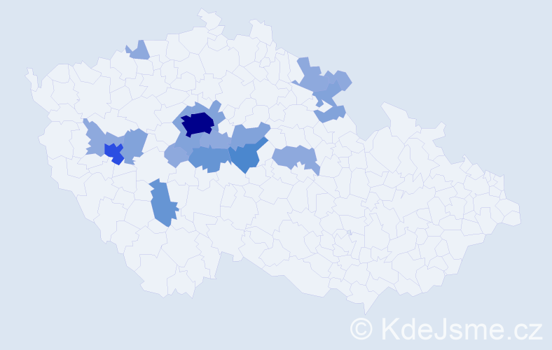 Příjmení: 'Šlehobrová', počet výskytů 42 v celé ČR