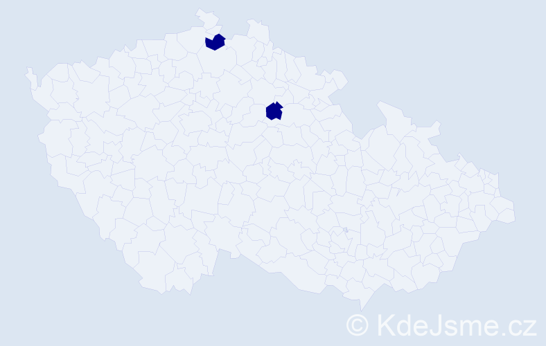 Příjmení: 'Kolčová', počet výskytů 12 v celé ČR