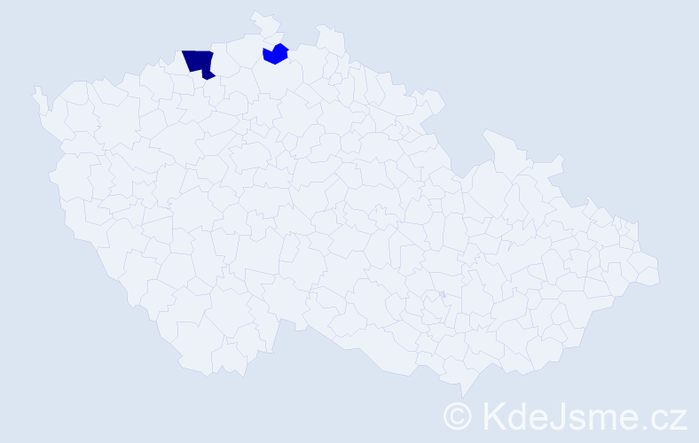 Příjmení: 'Partik', počet výskytů 3 v celé ČR