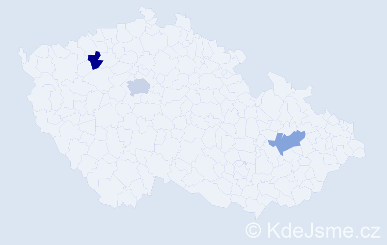 Příjmení: 'Bubenko', počet výskytů 4 v celé ČR
