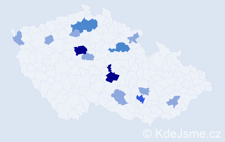 Příjmení: 'Nergui', počet výskytů 28 v celé ČR