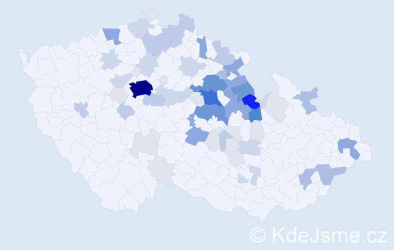 Příjmení: 'Felcmanová', počet výskytů 244 v celé ČR