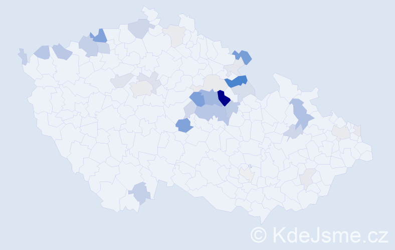Příjmení: 'Bachura', počet výskytů 87 v celé ČR