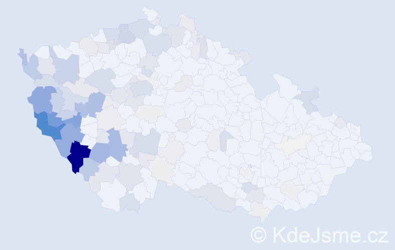 Příjmení: 'Šperlová', počet výskytů 493 v celé ČR