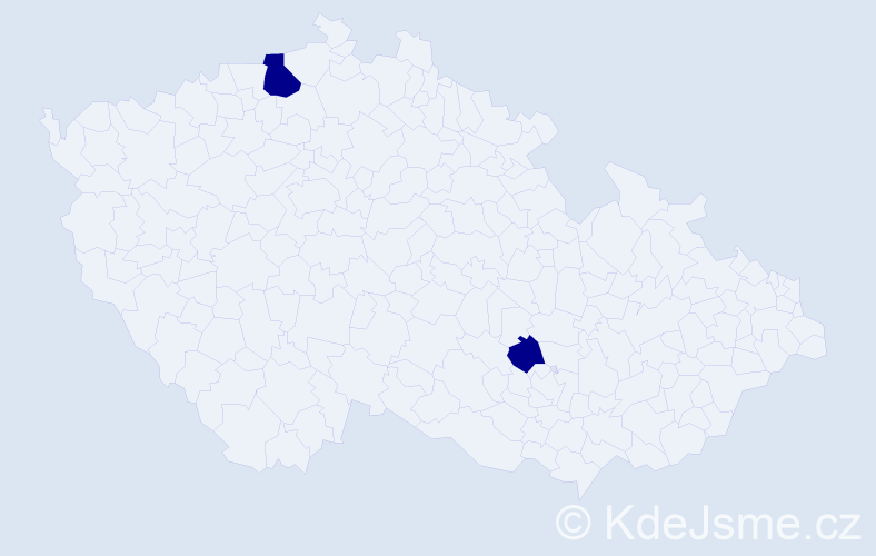 Příjmení: 'Martynova', počet výskytů 2 v celé ČR