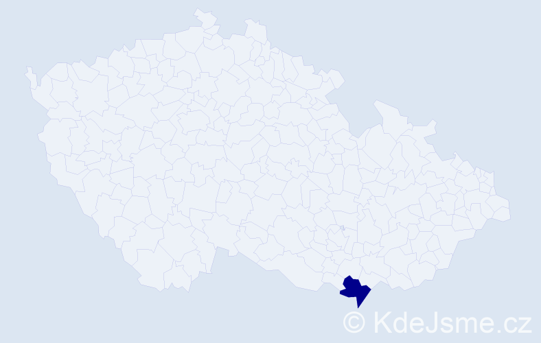 Příjmení: 'Chacinikita', počet výskytů 1 v celé ČR