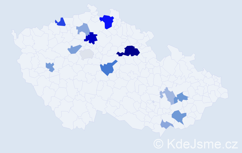 Příjmení: 'Skrovná', počet výskytů 35 v celé ČR