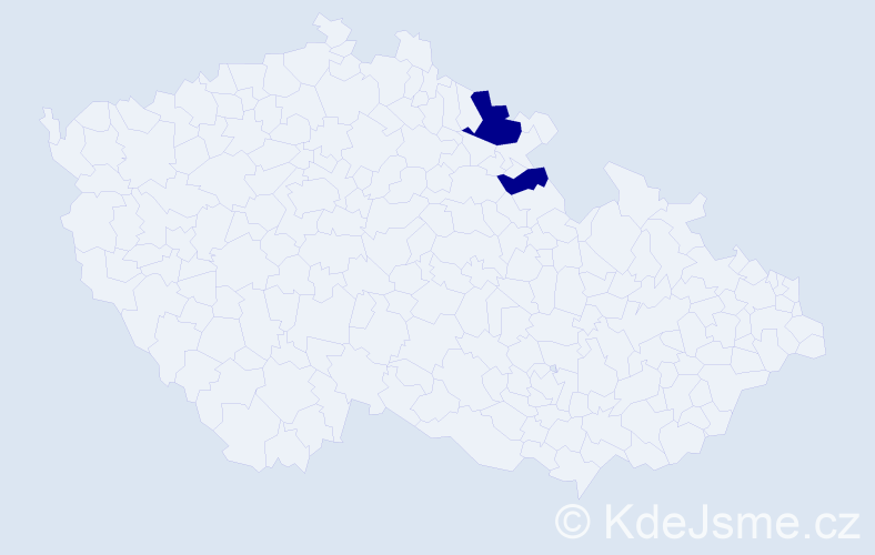 Příjmení: 'Klossowski', počet výskytů 2 v celé ČR