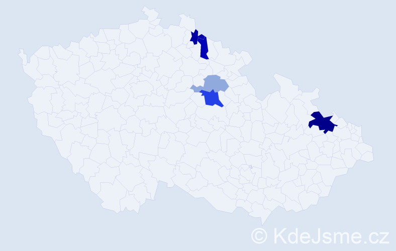 Příjmení: 'Scheidel', počet výskytů 10 v celé ČR