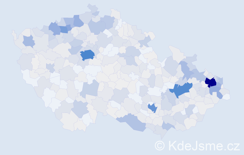Příjmení: 'Balážová', počet výskytů 2244 v celé ČR