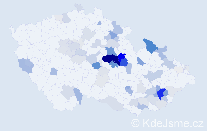 Příjmení: 'Baťa', počet výskytů 245 v celé ČR