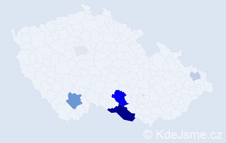 Příjmení: 'Eratová', počet výskytů 11 v celé ČR