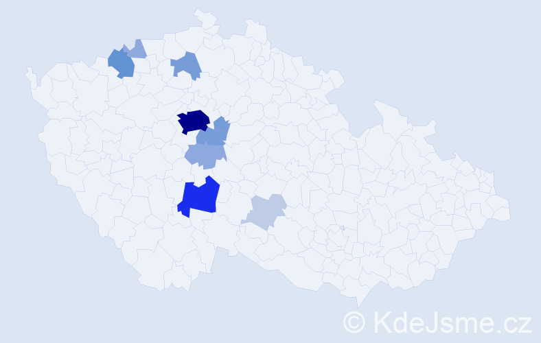 Příjmení: 'Kulvajtová', počet výskytů 35 v celé ČR