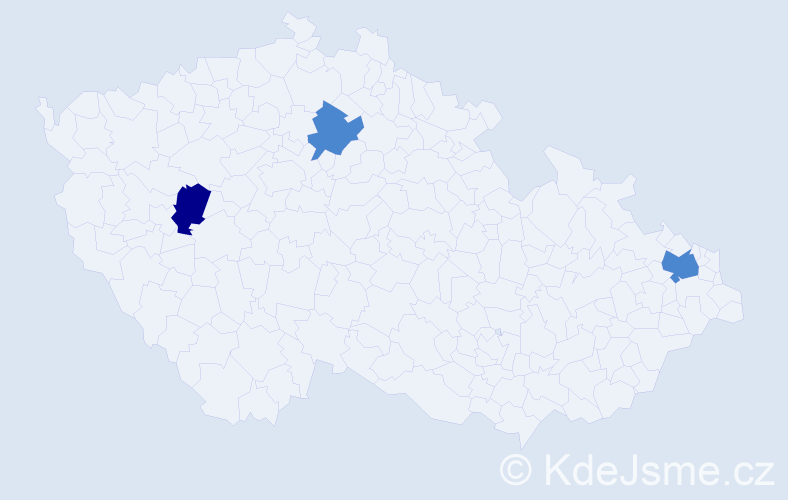 Příjmení: 'Filus', počet výskytů 5 v celé ČR