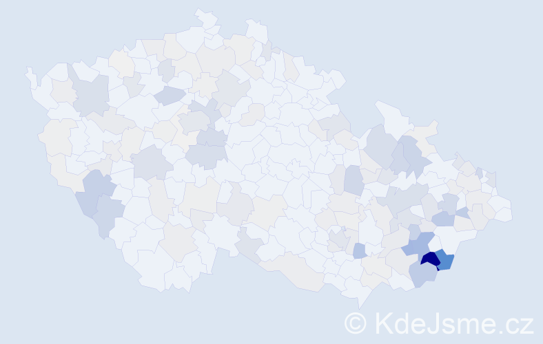 Příjmení: 'Maňasová', počet výskytů 496 v celé ČR