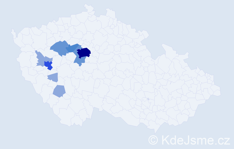 Příjmení: 'Lomberská', počet výskytů 26 v celé ČR