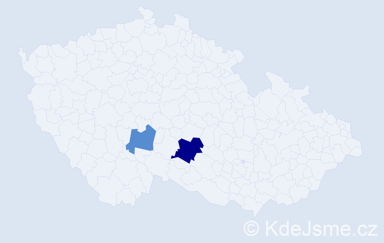 Příjmení: 'Irsa', počet výskytů 7 v celé ČR
