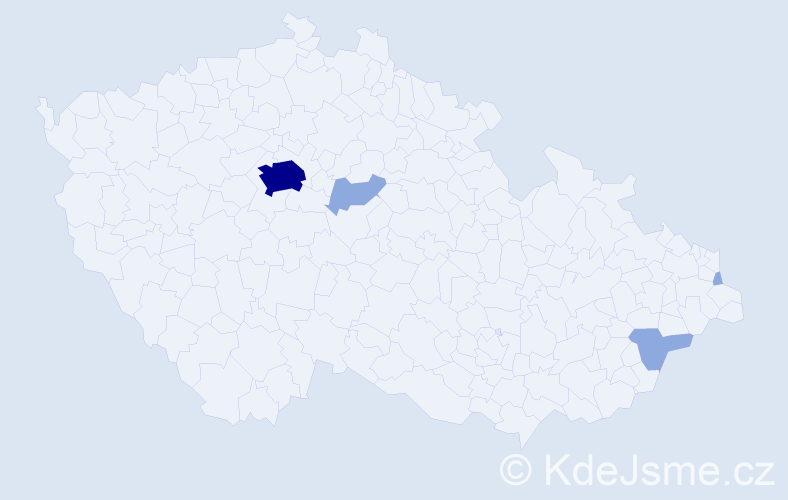 Příjmení: 'Gačová', počet výskytů 12 v celé ČR