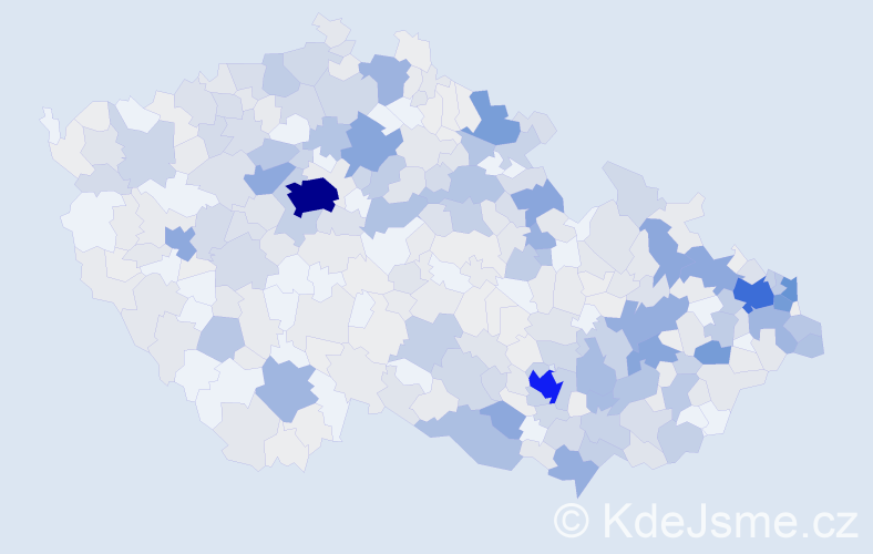 Příjmení: 'Hermanová', počet výskytů 1600 v celé ČR