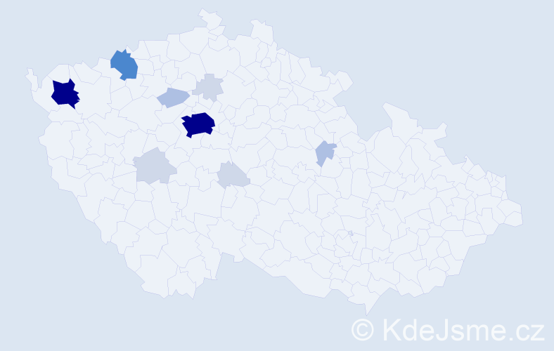 Příjmení: 'Trägerová', počet výskytů 44 v celé ČR