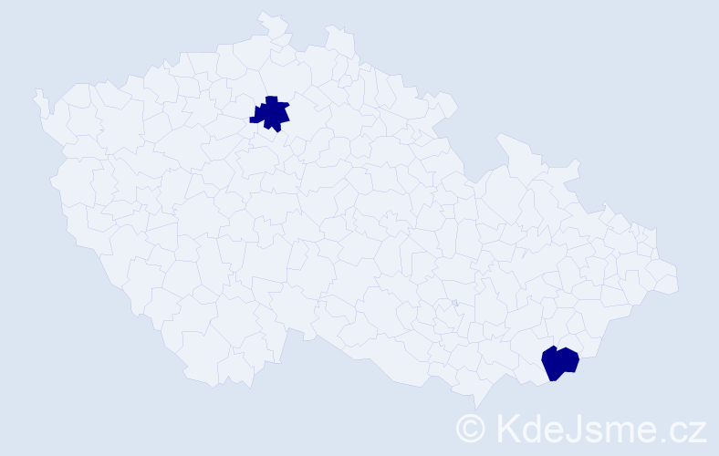 Příjmení: 'Malakova', počet výskytů 2 v celé ČR