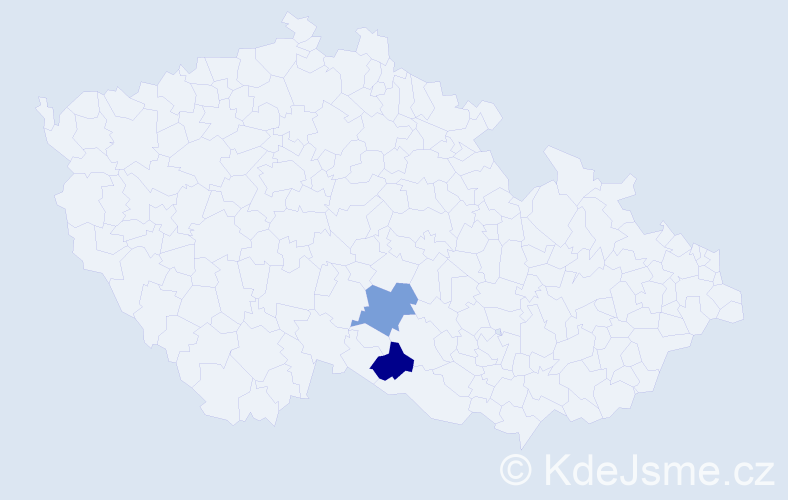 Příjmení: 'Kasis', počet výskytů 2 v celé ČR