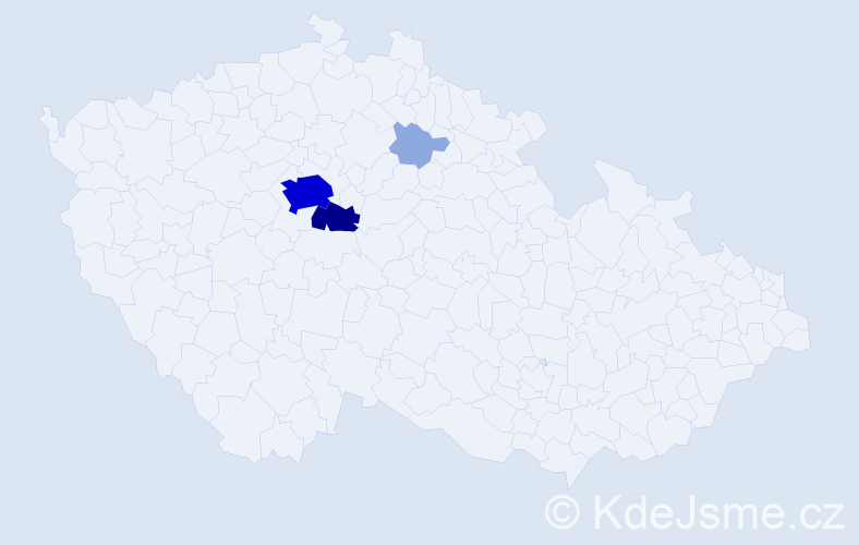 Příjmení: 'Shetela', počet výskytů 16 v celé ČR