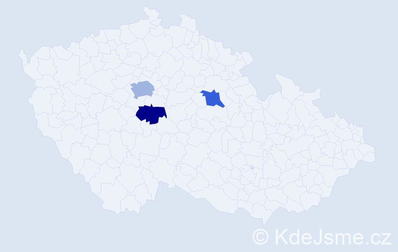 Příjmení: 'Hodmash', počet výskytů 4 v celé ČR