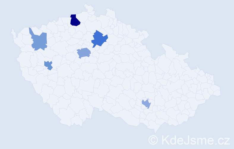 Příjmení: 'Diaz', počet výskytů 18 v celé ČR
