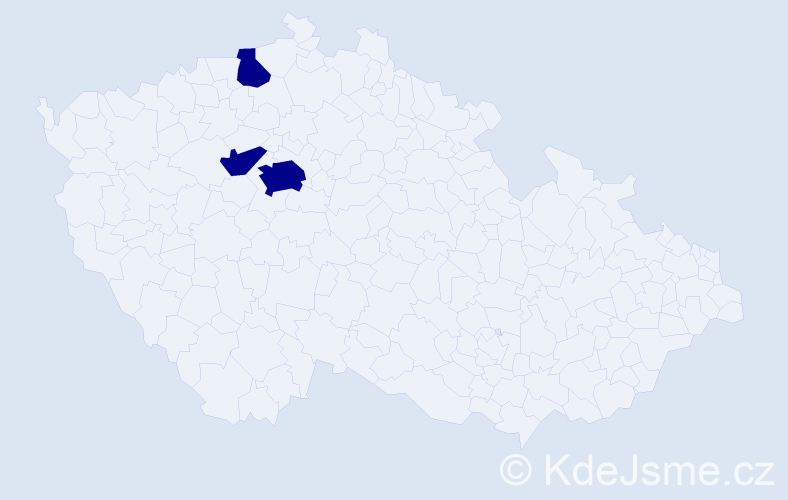 Příjmení: 'Purchardová', počet výskytů 3 v celé ČR