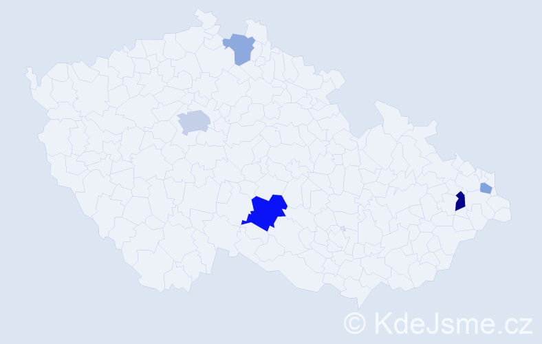 Příjmení: 'Saab', počet výskytů 10 v celé ČR