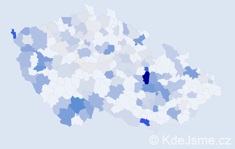 Příjmení: 'Schusterová', počet výskytů 516 v celé ČR