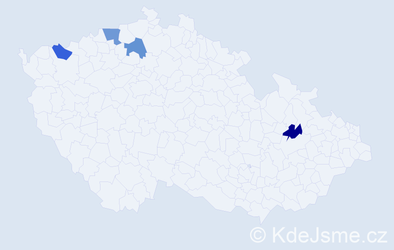 Příjmení: 'Picurová', počet výskytů 16 v celé ČR