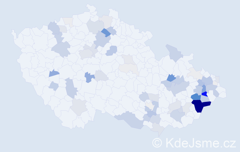 Příjmení: 'Knebl', počet výskytů 275 v celé ČR