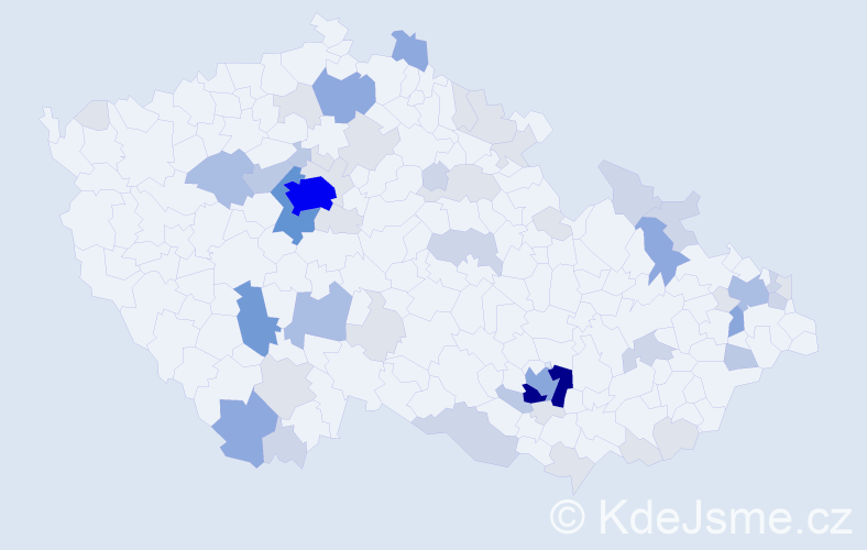 Příjmení: 'Dobrovodská', počet výskytů 164 v celé ČR