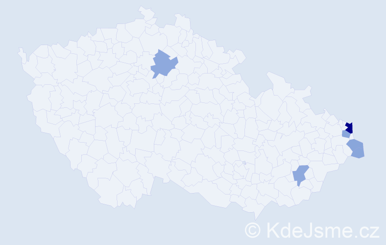 Příjmení: 'Korzeniowski', počet výskytů 17 v celé ČR