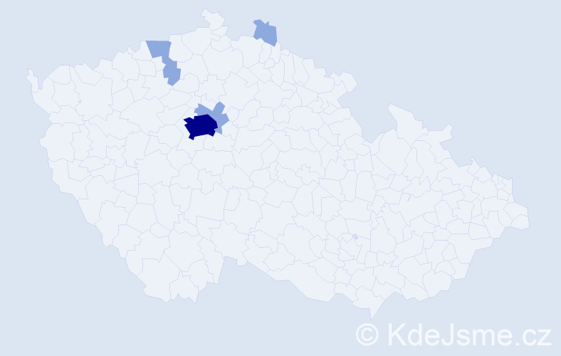 Příjmení: 'Sorensen', počet výskytů 9 v celé ČR