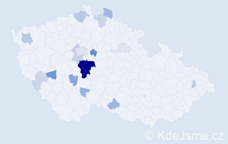 Příjmení: 'Jedlanová', počet výskytů 41 v celé ČR