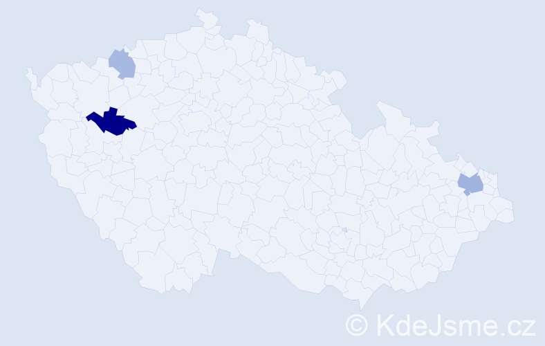 Příjmení: 'Tocholová', počet výskytů 6 v celé ČR