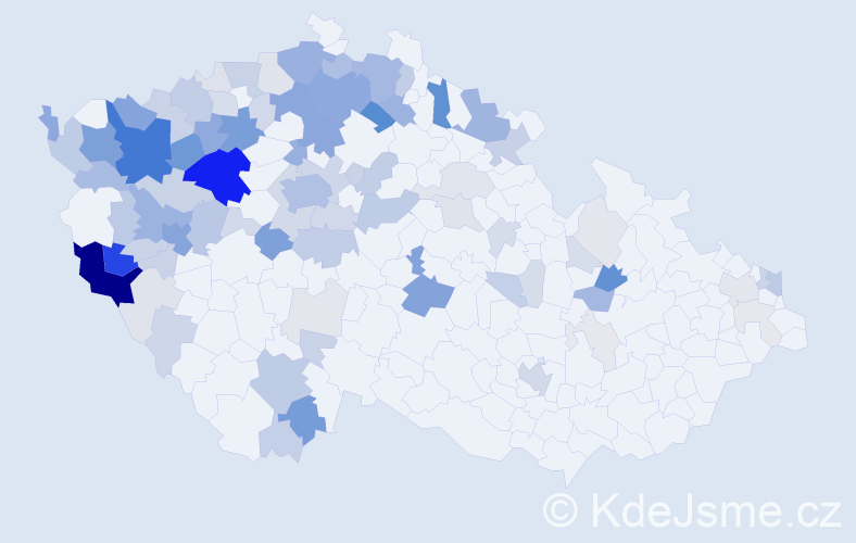 Příjmení: 'Horn', počet výskytů 342 v celé ČR