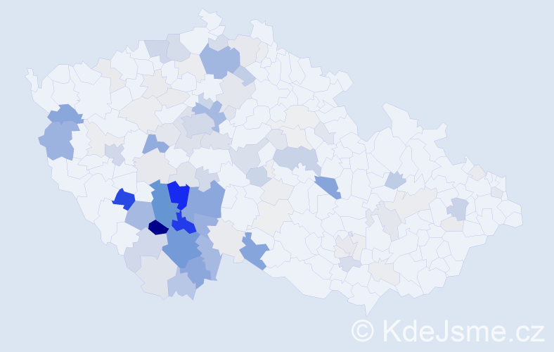 Příjmení: 'Brůžková', počet výskytů 404 v celé ČR