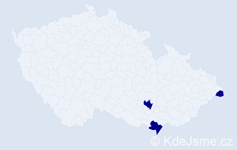 Příjmení: 'Karpissová', počet výskytů 3 v celé ČR